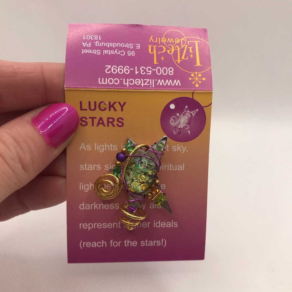 Liztech Original Handcrafted Lucky Stars Pin